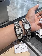 Okify Hermes Cape Cod Silver Watch With Diamond 23x23cm - 5