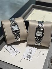 Okify Hermes Cape Cod Silver Watch With Diamond 23x23cm - 3