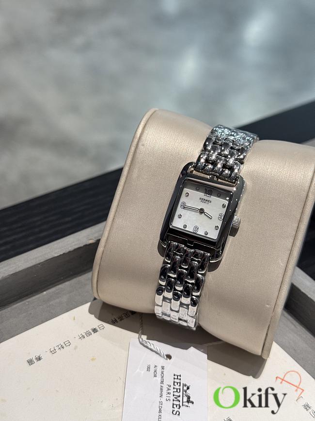 Okify Hermes Cape Cod Silver Watch 23x23cm - 1