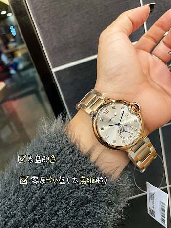 Okify Cartier Ballon Bleu Gold Watch With No/Diamond 36mm