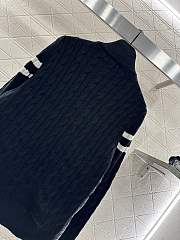 Okify Moncler Black Stand Collar Paneled Zipper Down Jacket Unisex - 3