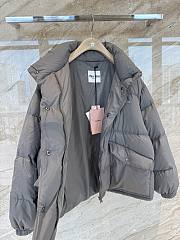Okify MiuMiu Gray Goose Down Jacket Unisex - 3