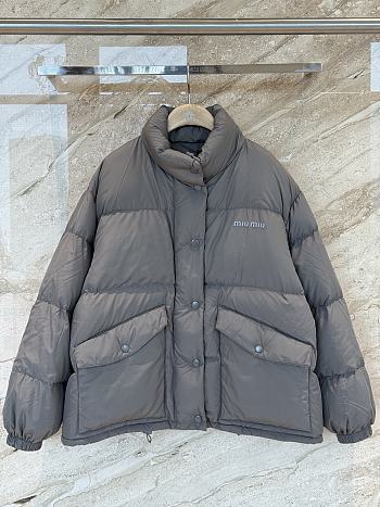 Okify MiuMiu Gray Goose Down Jacket Unisex