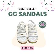 Okify CC White Sandals 6842 - 1