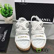 Okify CC White Sandals 6842 - 6
