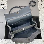 Okify Balenciaga Rodeo Medium Bag In Gray Suede 34x11x24cm - 6