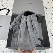 Okify Balenciaga Small Rodeo Bag In Gray Suede 29x20x10cm - 2