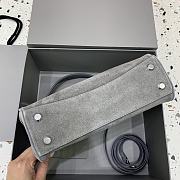 Okify Balenciaga Small Rodeo Bag In Gray Suede 29x20x10cm - 3