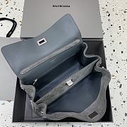 Okify Balenciaga Small Rodeo Bag In Gray Suede 29x20x10cm - 6