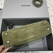 Okify Balenciaga Rodeo Medium Bag In Green Suede 34x11x24cm - 5