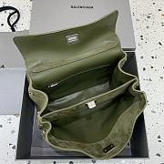 Okify Balenciaga Small Rodeo Bag In Green Suede 29x20x10cm - 3