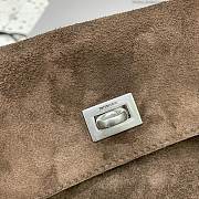 Okify Balenciaga Rodeo Medium Bag In Dark Brown Suede 34x11x24cm - 3