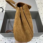 Okify Balenciaga Rodeo Medium Bag In Brown Caramel Suede 34x11x24cm - 5