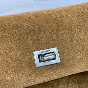 Okify Balenciaga Rodeo Medium Bag In Brown Caramel Suede 34x11x24cm - 3