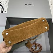 Okify Balenciaga Small Rodeo Bag In Brown Caramel Suede 29x20x10cm - 2
