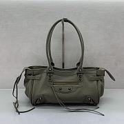 Okify Balenciaga Le City Bag In Olive Green 31x19x9cm  - 1