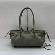 Okify Balenciaga Le City Bag In Olive Green 31x19x9cm  - 6