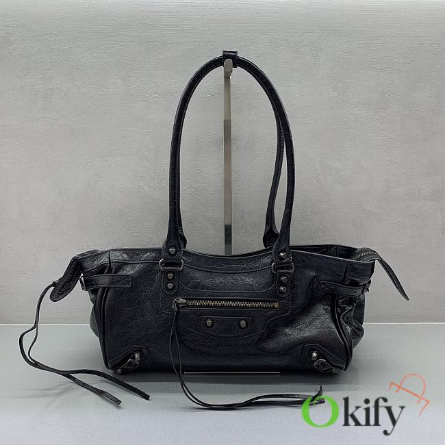 Okify Balenciaga Le City Bag In Black 31x19x9cm  - 1