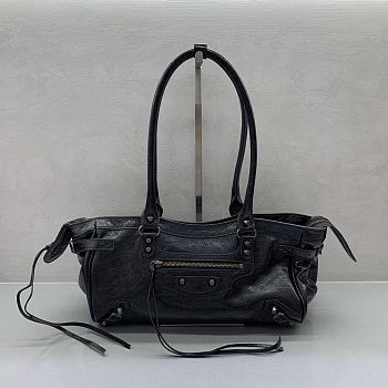 Okify Balenciaga Le City Bag In Black 31x19x9cm 