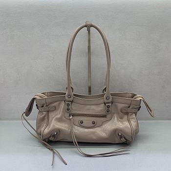 Okify Balenciaga Le City Bag In Beige 31x19x9cm 