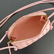 Okify Bottega Veneta Concert Pouch Intrecciato Bag In Pink 18.5x11.5x8.5cm - 4