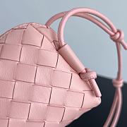 Okify Bottega Veneta Concert Pouch Intrecciato Bag In Pink 18.5x11.5x8.5cm - 5