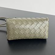 Okify Bottega Veneta Concert Pouch Intrecciato Bag In Olive Green 18.5x11.5x8.5cm - 5