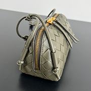 Okify Bottega Veneta Concert Pouch Intrecciato Bag In Olive Green 18.5x11.5x8.5cm - 3
