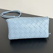 Okify Bottega Veneta Concert Pouch Intrecciato Bag In Blue 18.5x11.5x8.5cm - 6