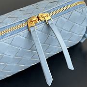 Okify Bottega Veneta Concert Pouch Intrecciato Bag In Blue 18.5x11.5x8.5cm - 2