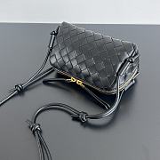 Okify Bottega Veneta Concert Pouch Intrecciato Bag In Black 18.5x11.5x8.5cm - 5