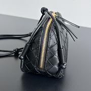 Okify Bottega Veneta Concert Pouch Intrecciato Bag In Black 18.5x11.5x8.5cm - 2