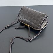 Okify Bottega Veneta Concert Pouch Intrecciato Bag In Dark Brown 18.5x11.5x8.5cm - 6