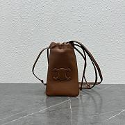 Okify Celine Triomphe Phone Pouch In Brown 20.5x12cm - 1