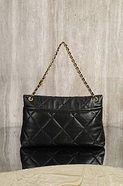 Okify CC 25K Hobo Shopping Bag In Black Lambskin 27x45x10cm - 6