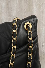 Okify CC 25K Hobo Shopping Bag In Black Lambskin 27x45x10cm - 3