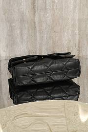 Okify CC 25K Hobo Shopping Bag In Black Lambskin 27x45x10cm - 2