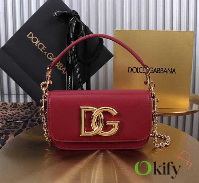 Okify Dolce & Gabbana 3.5 Bag In Red 11x19x5cm - 1
