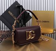 Okify Dolce & Gabbana 3.5 Bag In Dark Brown 11x19x5cm - 2