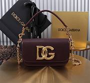 Okify Dolce & Gabbana 3.5 Bag In Dark Brown 11x19x5cm - 1