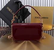 Okify Dolce & Gabbana 3.5 Bag In Red Patent 11x19x5cm - 3
