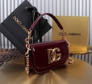 Okify Dolce & Gabbana 3.5 Bag In Red Patent 11x19x5cm - 2