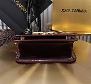 Okify Dolce & Gabbana 3.5 Bag In Dark Purple Patent 11x19x5cm - 6