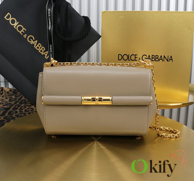 Okify Dolce & Gabbana Marlene Bag In Beige 18x10.6x7cm - 1