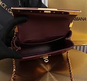 Okify Dolce & Gabbana Marlene Bag In Dark Red 18x10.6x7cm - 5