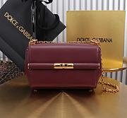 Okify Dolce & Gabbana Marlene Bag In Dark Red 18x10.6x7cm - 1