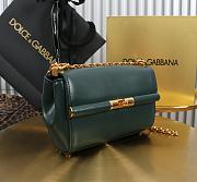 Okify Dolce & Gabbana Marlene Bag In Dark Green 18x10.6x7cm - 5