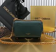 Okify Dolce & Gabbana Marlene Bag In Dark Green 18x10.6x7cm - 2
