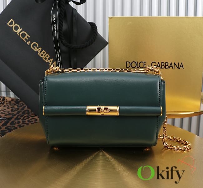 Okify Dolce & Gabbana Marlene Bag In Dark Green 18x10.6x7cm - 1