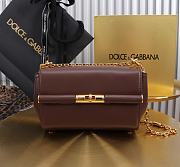 Okify Dolce & Gabbana Marlene Bag In Dark Brown 18x10.6x7cm - 1